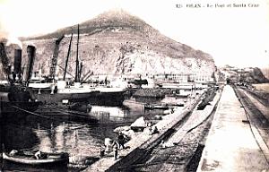 Oran - Port - Jetee et Santa-Cruz
